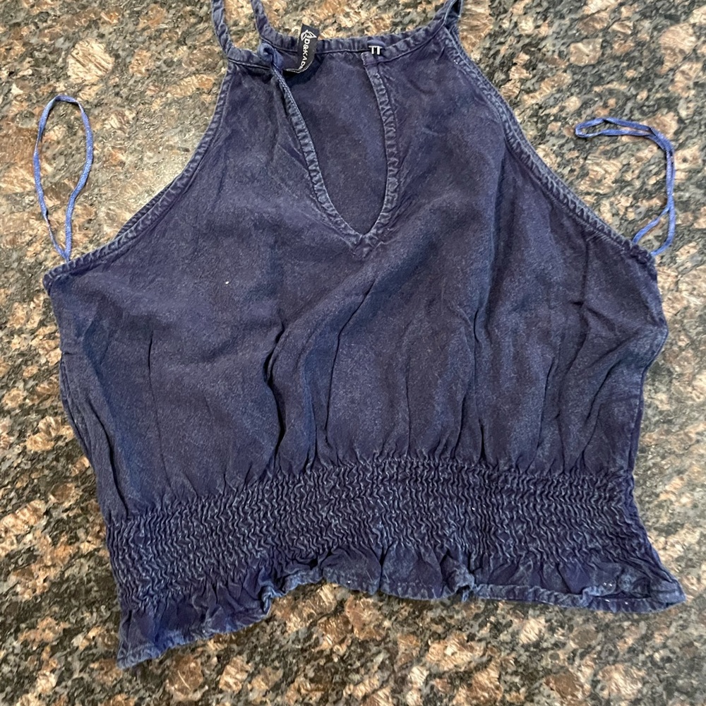 Blue Crop Top - Picture 2 of 2